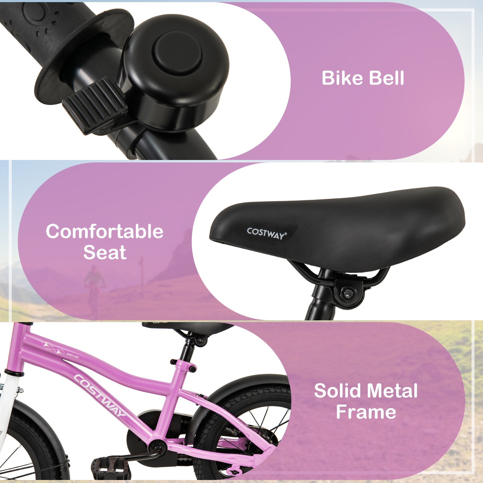 36cm Children Training Bicycle with Adjustable Seat