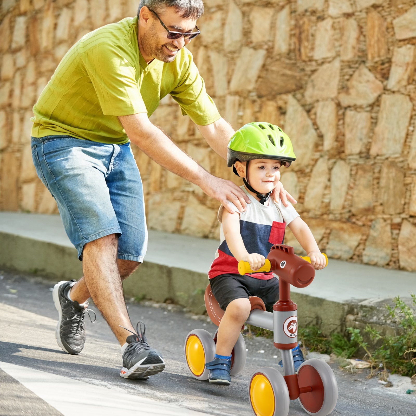 Baby Balance Bike, Toddler First Bike with PU Leather Seat and EVA Foam Wheels