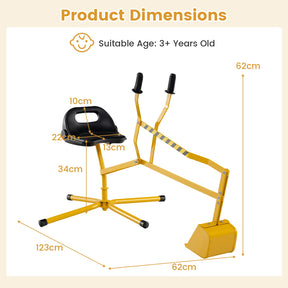 Sandbox Toy Digger, Outdoor Construction Excavator for 3+ Years Old Boys and Girls