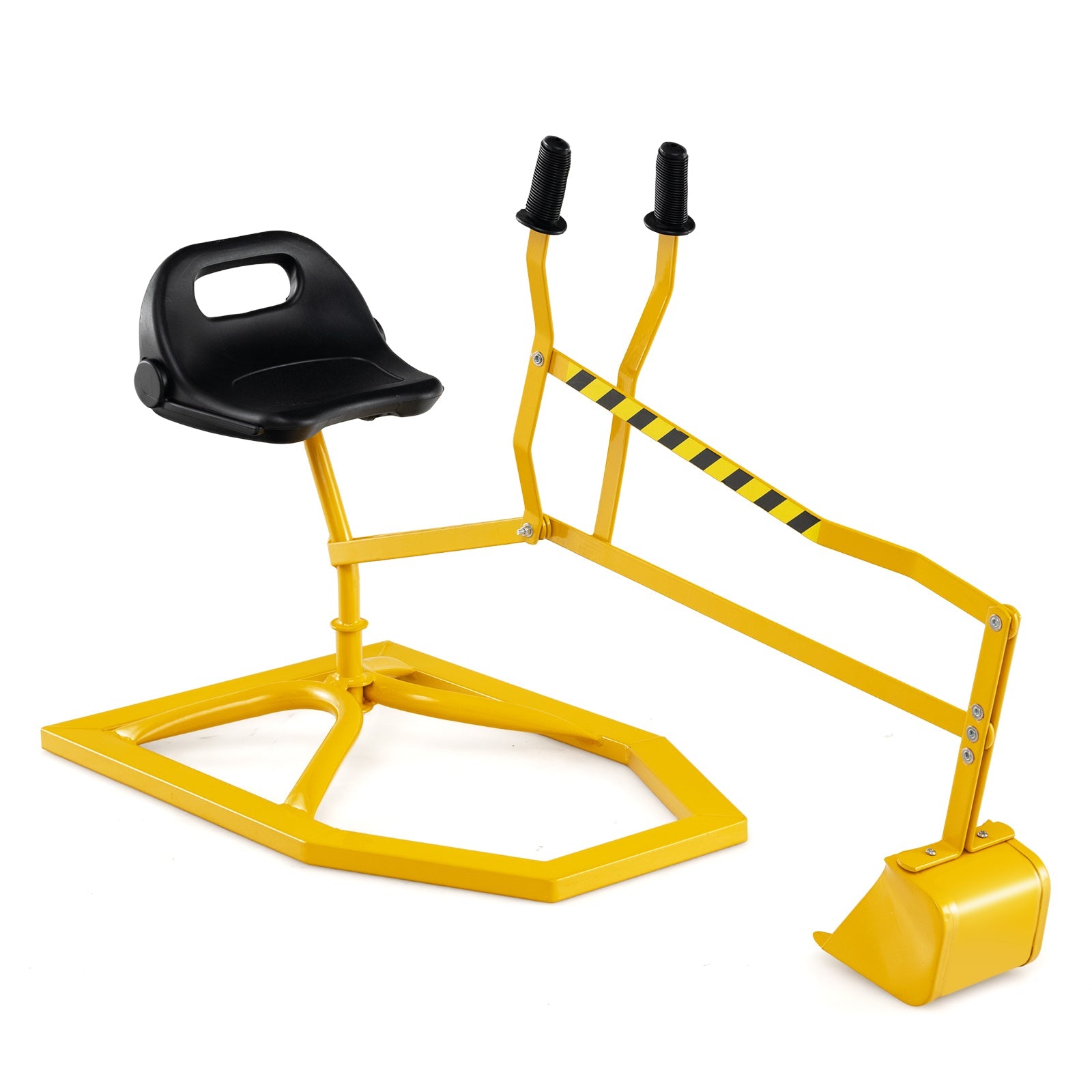 Sand Digger for Kids, Sandbox Toy Digger with 2-Handed Controls & Flexible Shovel