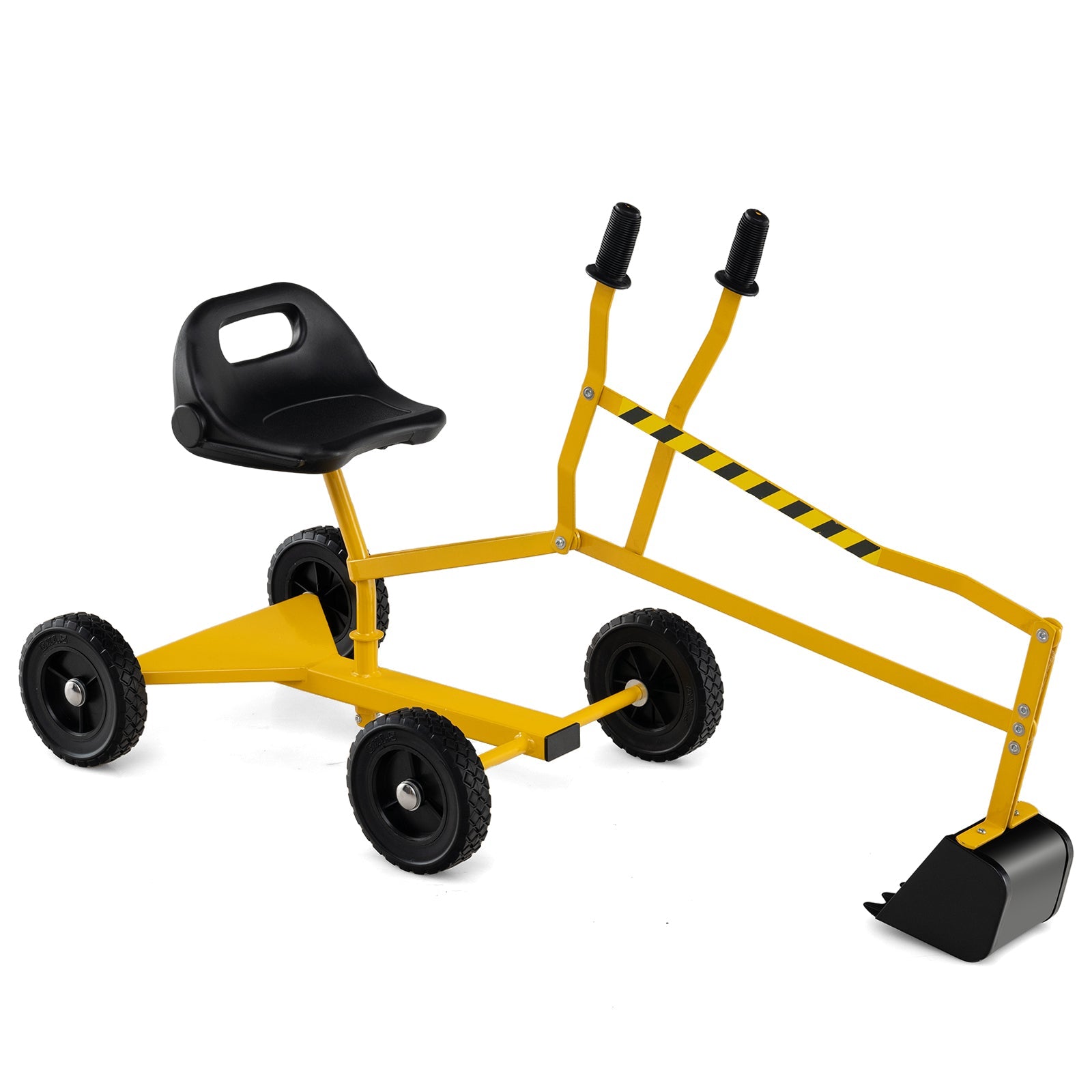 Sandbox Toy Digger w/ 2-Handed Controls & Flexible Shovel, 360° Rotatable Function & Ergonomic Backrest