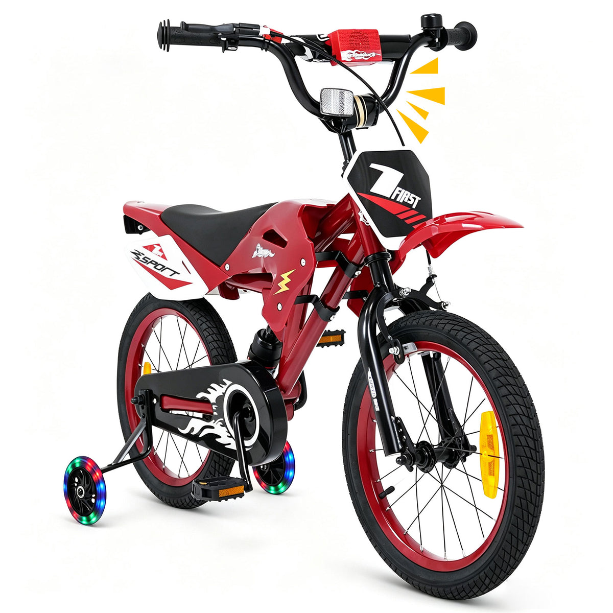 16" Motocross Style Kids Bike w/ Motorbike Sound Effects
