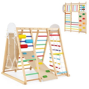 Indoor Jungle Gym for Kids, Foldable Climbing Set