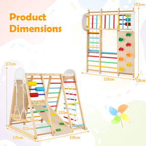 Indoor Jungle Gym for Kids, Foldable Climbing Set