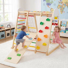 Indoor Jungle Gym for Kids, Foldable Climbing Set