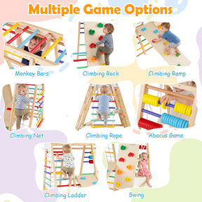 Indoor Jungle Gym for Kids, Foldable Climbing Set