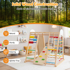 Indoor Jungle Gym for Kids, Foldable Climbing Set