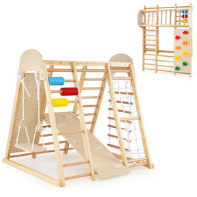 Indoor Jungle Gym for Kids, Foldable Climbing Set