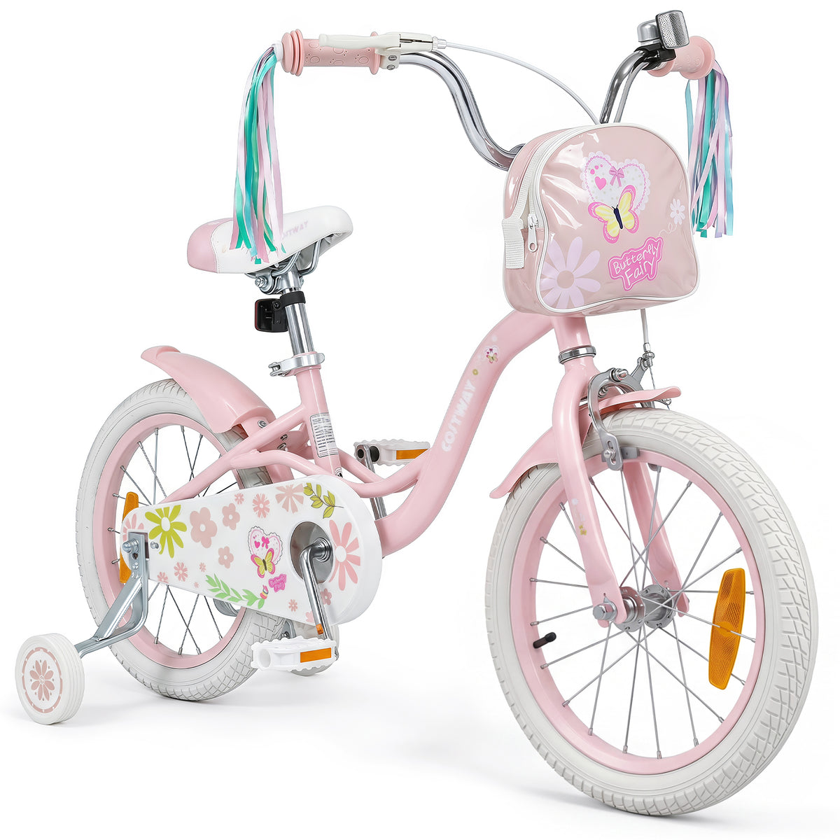 14 16 Inches Girls Bike for 3-5/4-7 Years Old