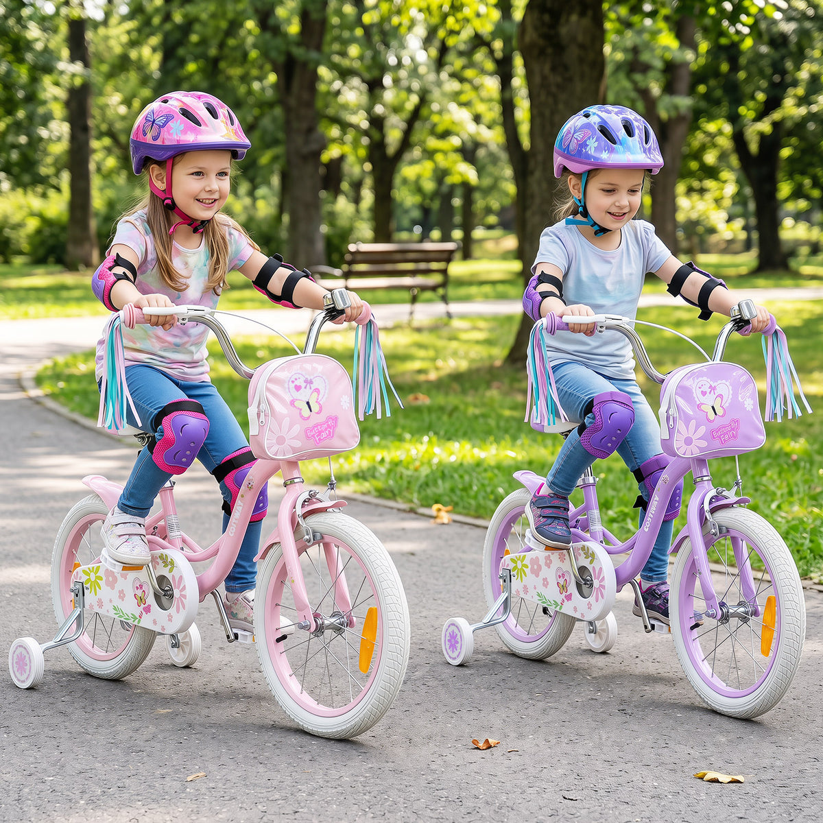 14 16 Inches Girls Bike for 3-5/4-7 Years Old