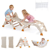 8-in-1 Climbing Toys for Toddlers, Rocket-Themed Montessori Arch Climber