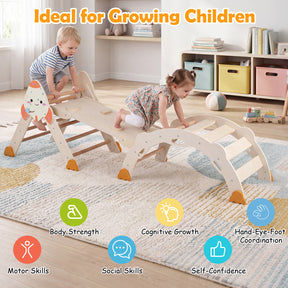 8-In-1 Pikler Triangle Set Rocket Themed, Kids 1+