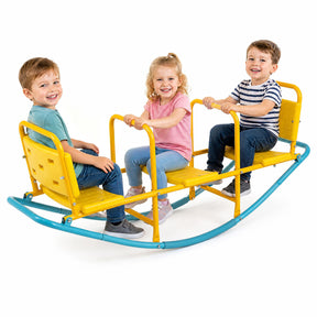 3-Person Outdoor Rocking Teeter Totter for Kids