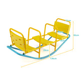 3-Person Outdoor Rocking Teeter Totter for Kids