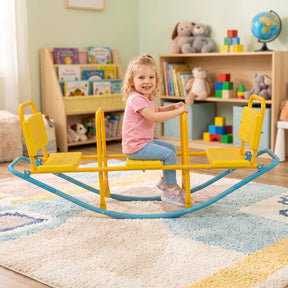 3-Person Outdoor Rocking Teeter Totter for Kids