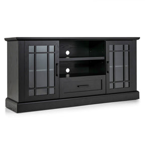 TV Stand with Adjustable Shelves and Drawer for TVs up to 70 Inches
