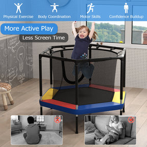 48’’ Mini Trampoline for Kids, Small Toddler Recreational Trampoline