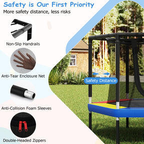 48’’ Mini Trampoline for Kids, Small Toddler Recreational Trampoline