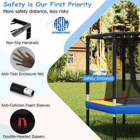 48’’ Mini Trampoline for Kids, Small Toddler Recreational Trampoline