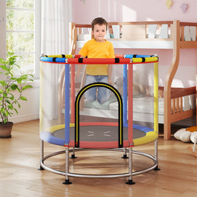 55" Kids Trampoline, Toddler Trampoline for 3-6 Years Old Boys & Girls
