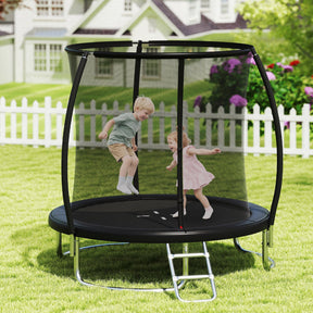 12FT 10FT 8FT Outdoor Trampoline, Heavy-Duty Recreational Trampoline with Safety Enclosure Net