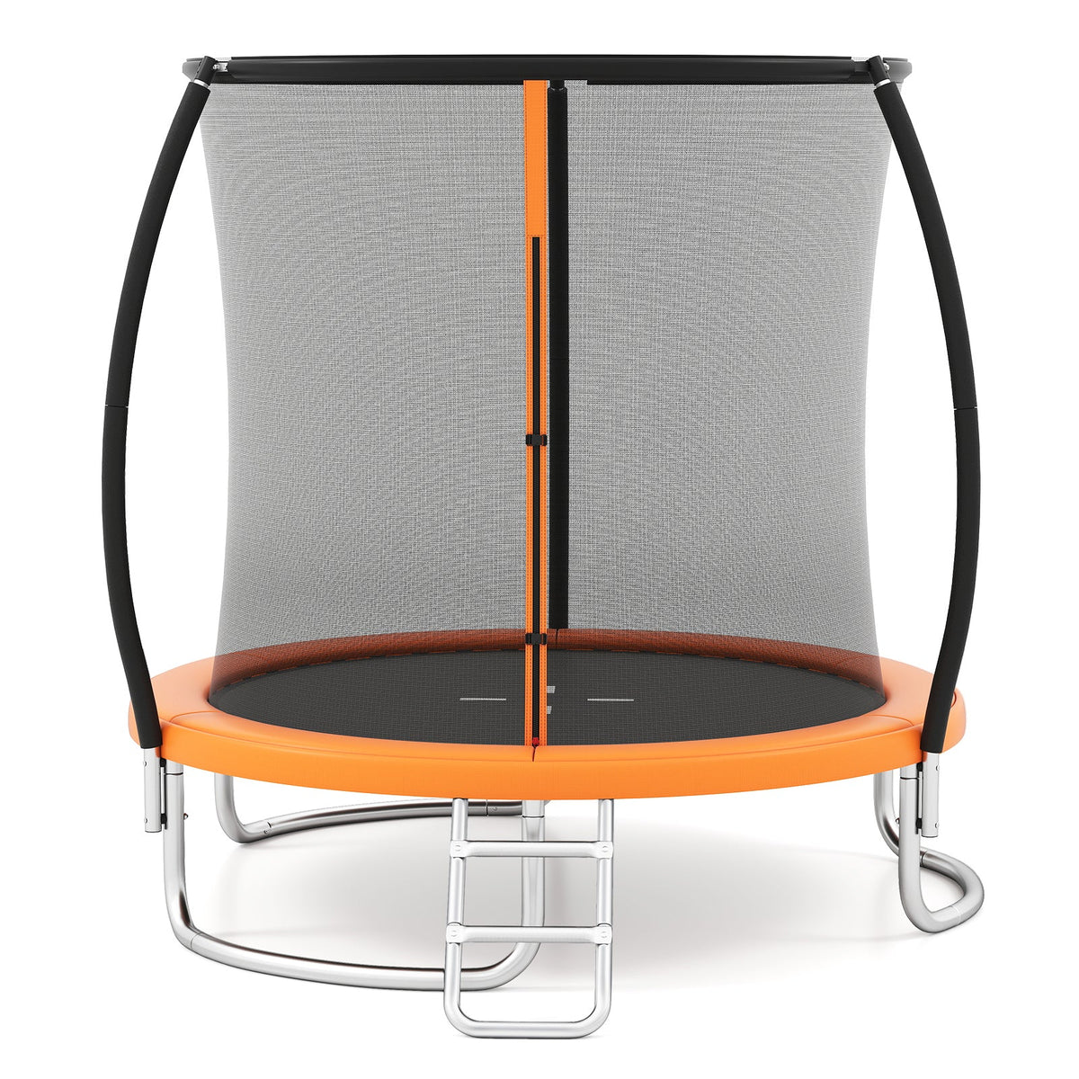 12FT 10FT 8FT Outdoor Trampoline, Heavy-Duty Recreational Trampoline with Safety Enclosure Net