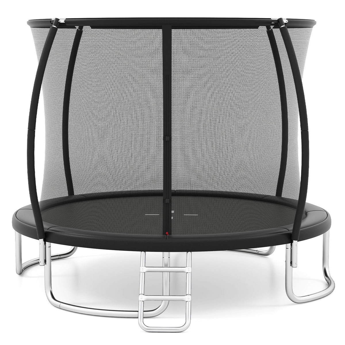 12FT 10FT 8FT Outdoor Trampoline, Heavy-Duty Recreational Trampoline with Safety Enclosure Net