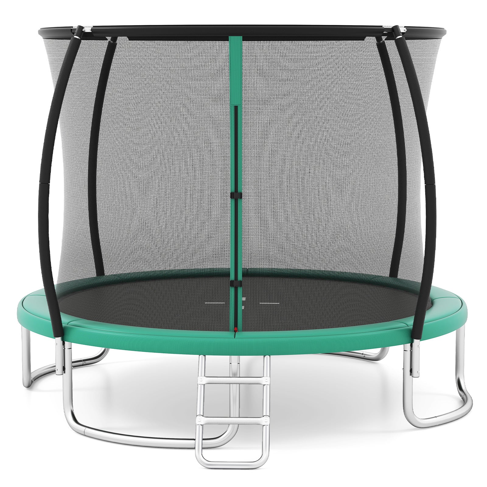 12FT 10FT 8FT Outdoor Trampoline, Heavy-Duty Recreational Trampoline with Safety Enclosure Net