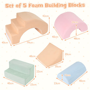 Kids Crawl & Climb foam Play Set, Foam Climbing Blocks for Toddlers