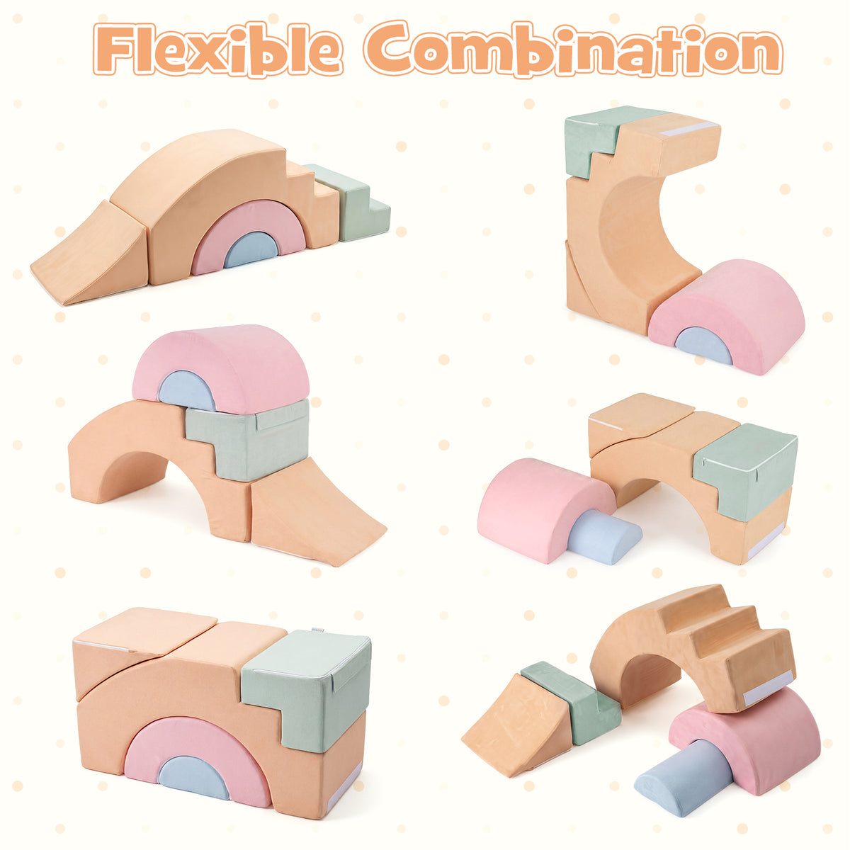 Kids Crawl & Climb foam Play Set, Foam Climbing Blocks for Toddlers