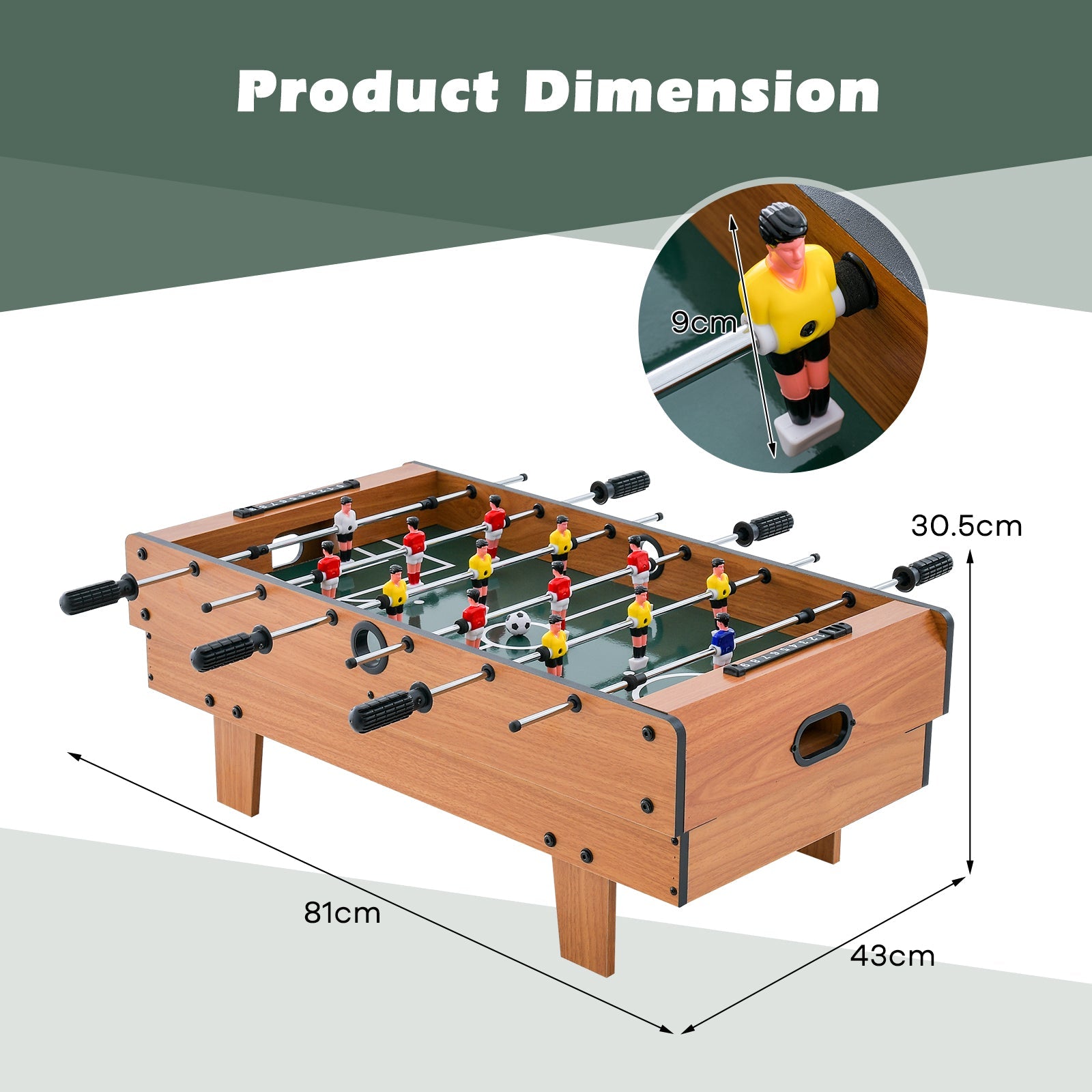 4 in 1 Combo Game Table Set, Foosball Table w/ Billiards
