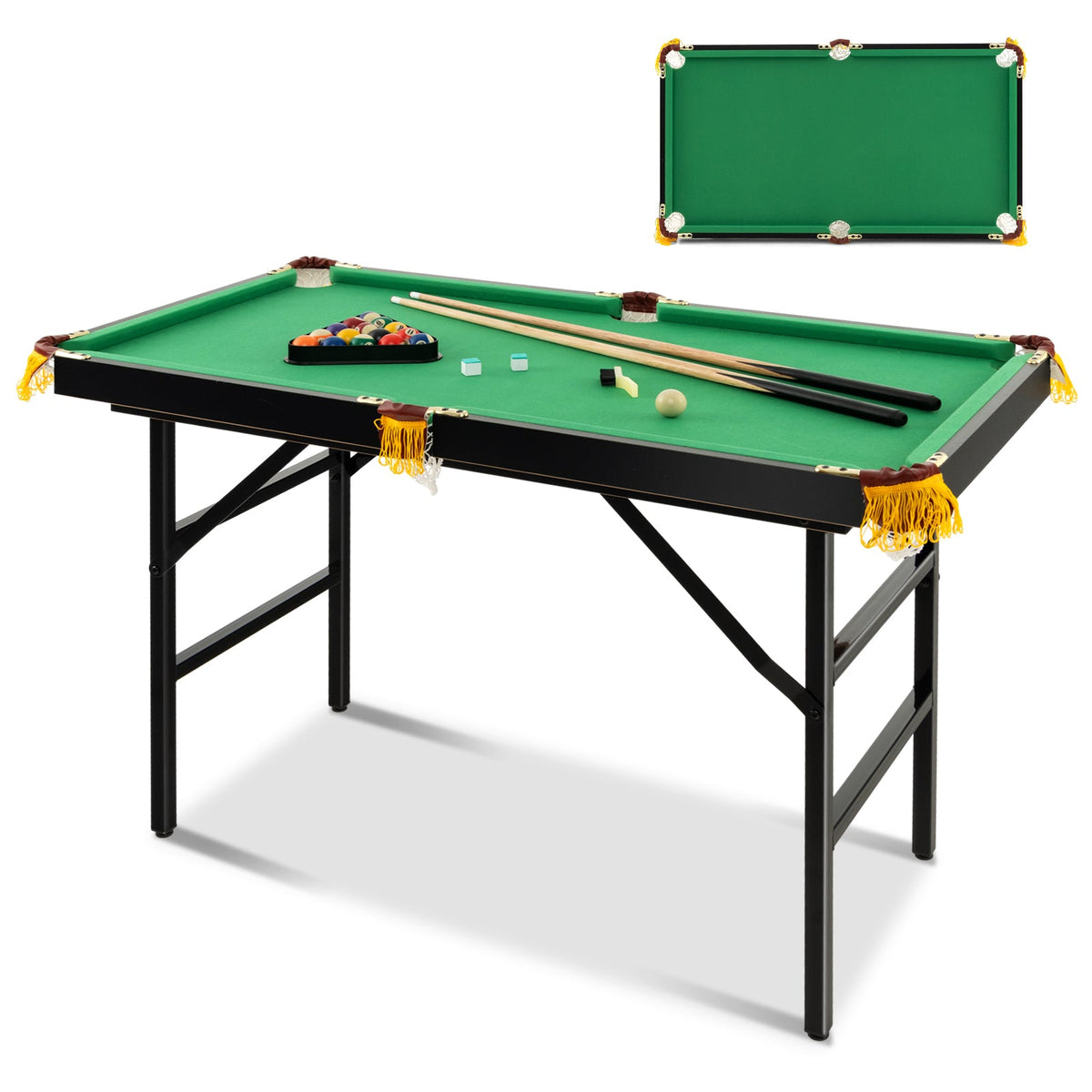 122 CM Folding Billiard/Pool Table Set w/ Accessories
