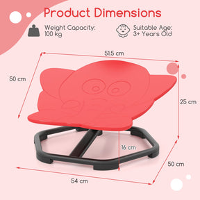 HONEY JOY Kids Sensory Swivel Chair, Elephant 360° Spinning Chair w/Non-Slip Metal Base for Children with Autism