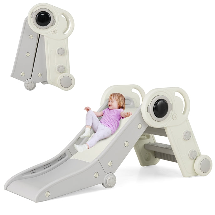 Kids Slide, Indoor Kids Folding Freestanding Slides w/Climber