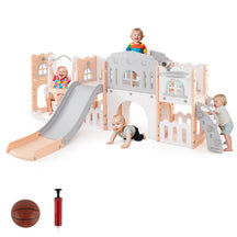 10 in 1 Toddler Swing and Slide Set, Baby Indoor Playground for Ages 1+ Years Old