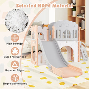 9 in 1 Toddler Slide, L Shaped Kids Slide and Climber Playset
