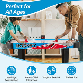 Air Hockey Table, Indoor Hockey Game Table w/LED Scoreboard
