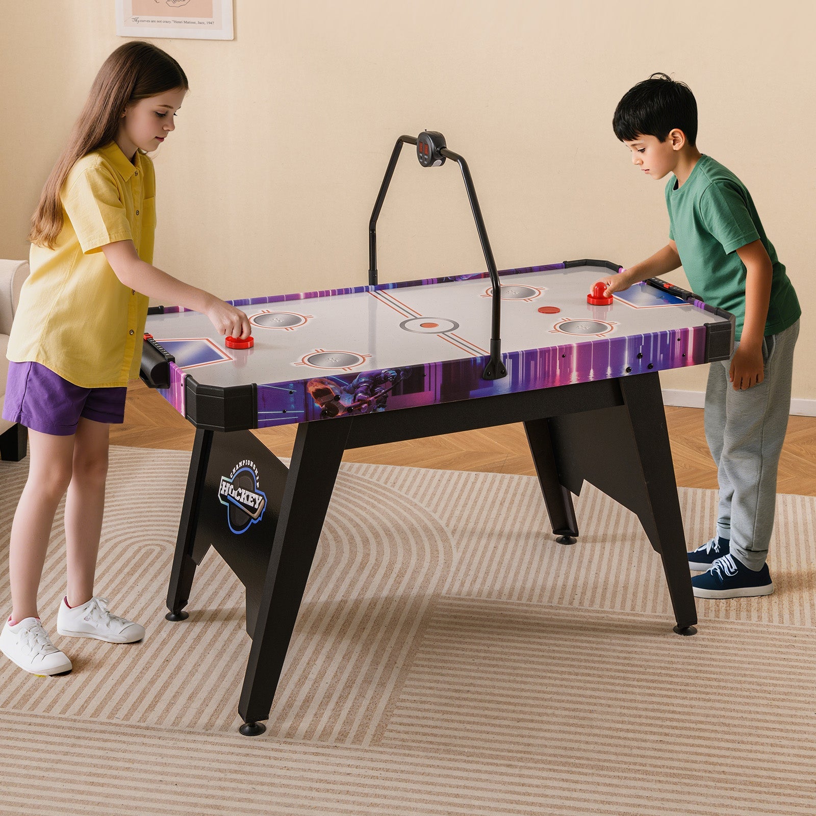 145CM Air Hockey Table, Air Hockey Arcade Game Table