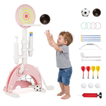 6-in-1 Toddler Basketball Hoop with 8 Adjustable Height