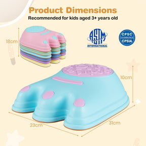 6 Pieces Stepping Stones for Kids with Cute Monster Theme