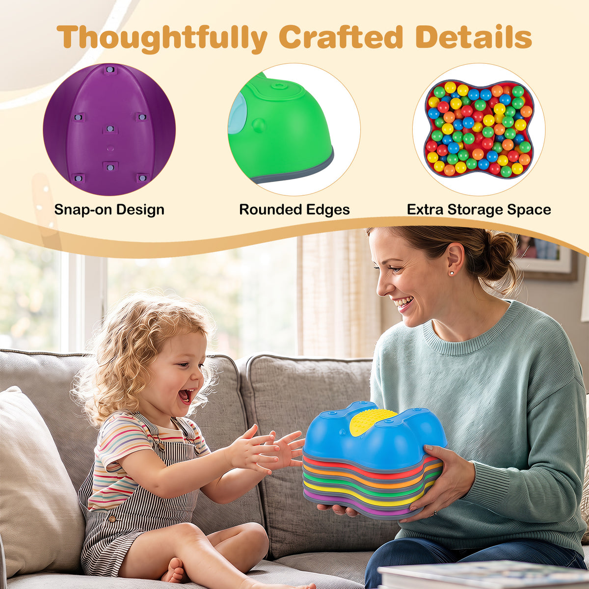 6 Pieces Stepping Stones for Kids with Cute Butterfly Theme