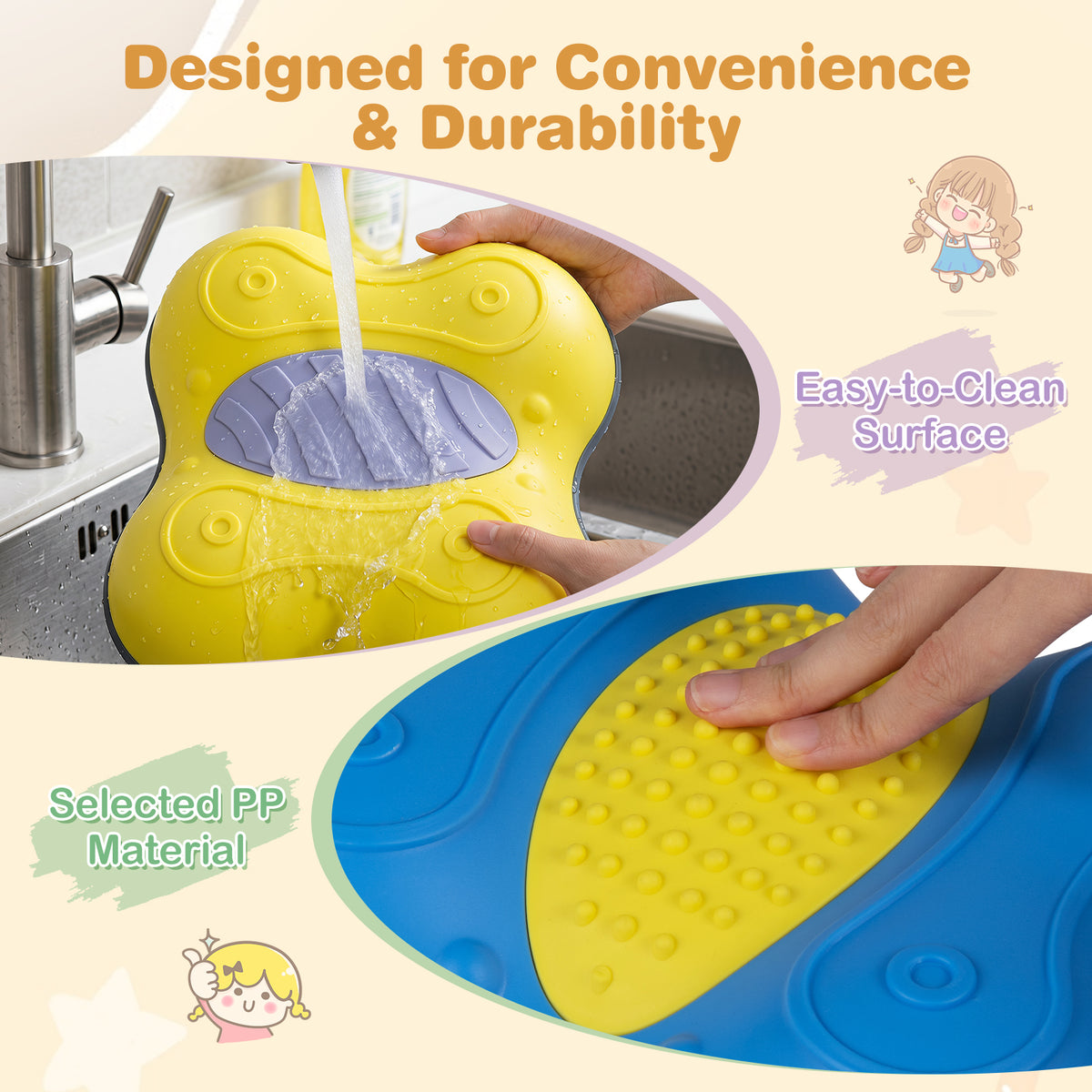 6 Pieces Stepping Stones for Kids with Cute Butterfly Theme