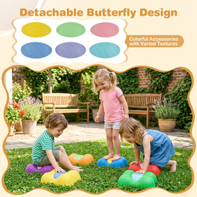 6 Pieces Stepping Stones for Kids with Cute Butterfly Theme