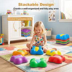 6 Pieces Stepping Stones for Kids with Cute Butterfly Theme