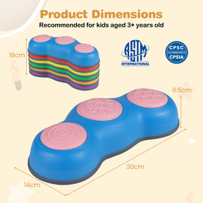 6 Pieces Stepping Stones for Kids with Cute Peanut Theme