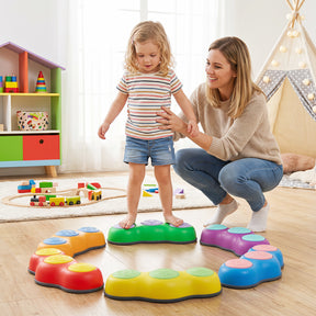 6 Pieces Stepping Stones for Kids with Cute Peanut Theme
