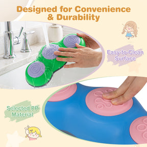 6 Pieces Stepping Stones for Kids with Cute Peanut Theme