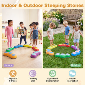 6 Pieces Stepping Stones for Kids with Cute Peanut Theme