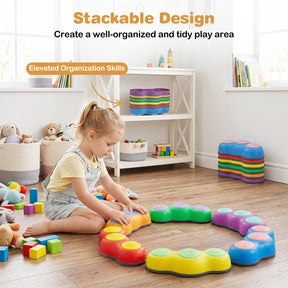 6 Pieces Stepping Stones for Kids with Cute Peanut Theme