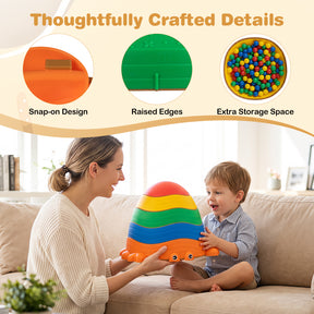 5 Pieces Stepping Stones for Kids with Cute Crab Theme